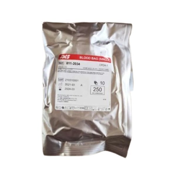 JMS BLOOD BAG SINGLE 250ML ISI 10