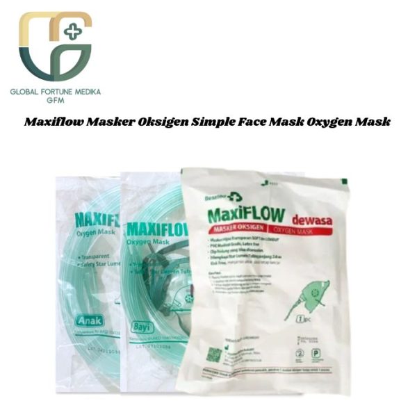 Maxiflow Masker Oksigen Simple Face Mask Oxygen Mask - Anak