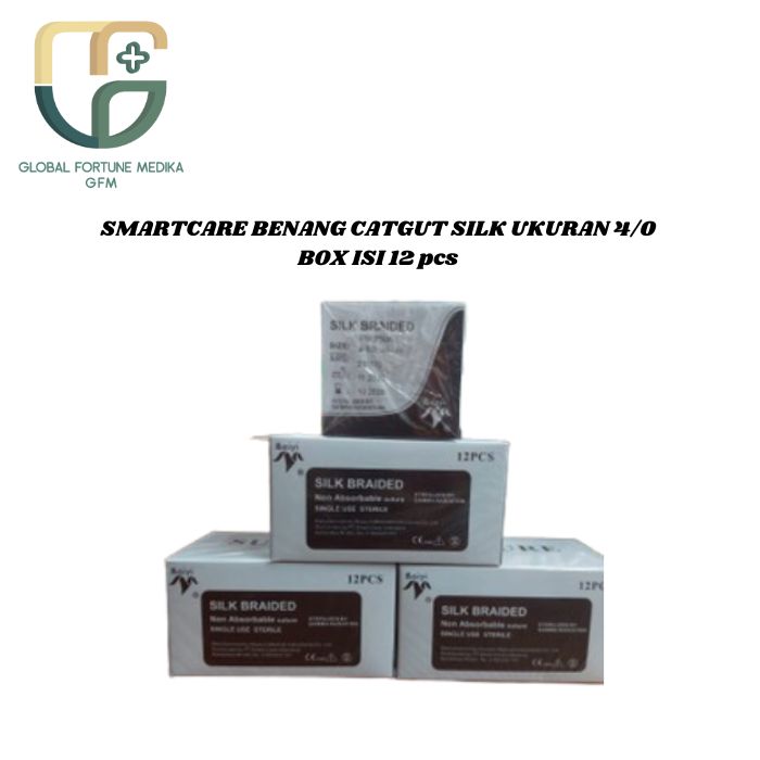 SMARTCARE BENANG SILK BRAIDED UKURAN 3/0