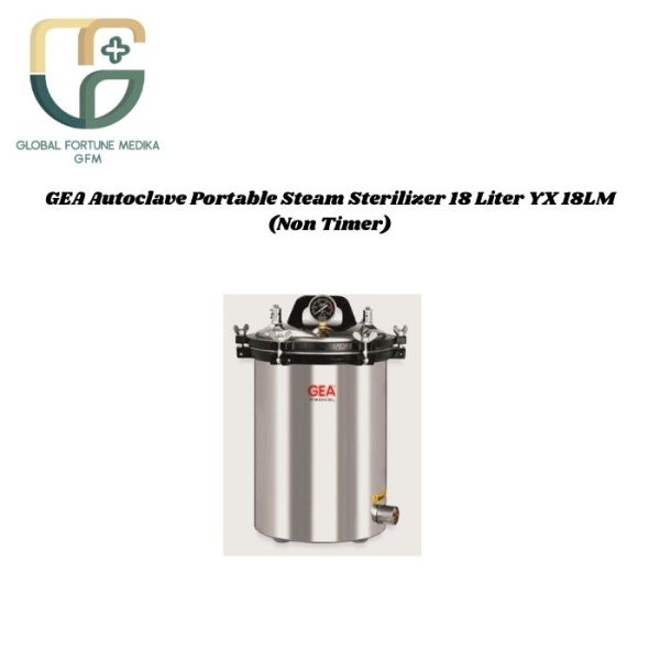 GEA Autoclave Portable Steam Sterilizer 18 Liter (Non Timer)
