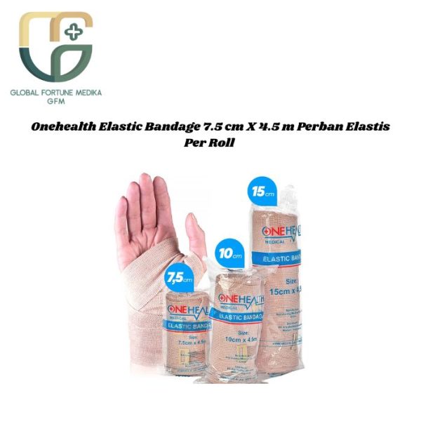 Onehealth Elastic Bandage 10 cm X 4.5 m Perban Elastis Per Roll